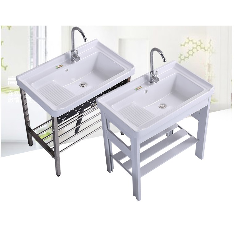 Ceramic washbasin, stainless steel bracket, basin, wash basin with