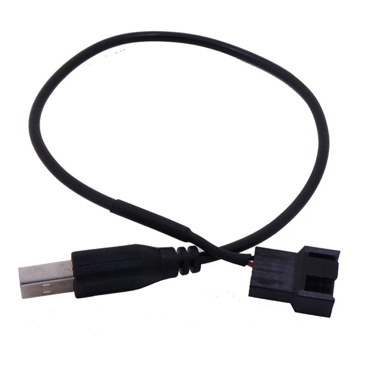 Fan Connector PC Fan Power Adapter Cable to USB Adapter Cables Male To 2 Pin Shopee Malaysia