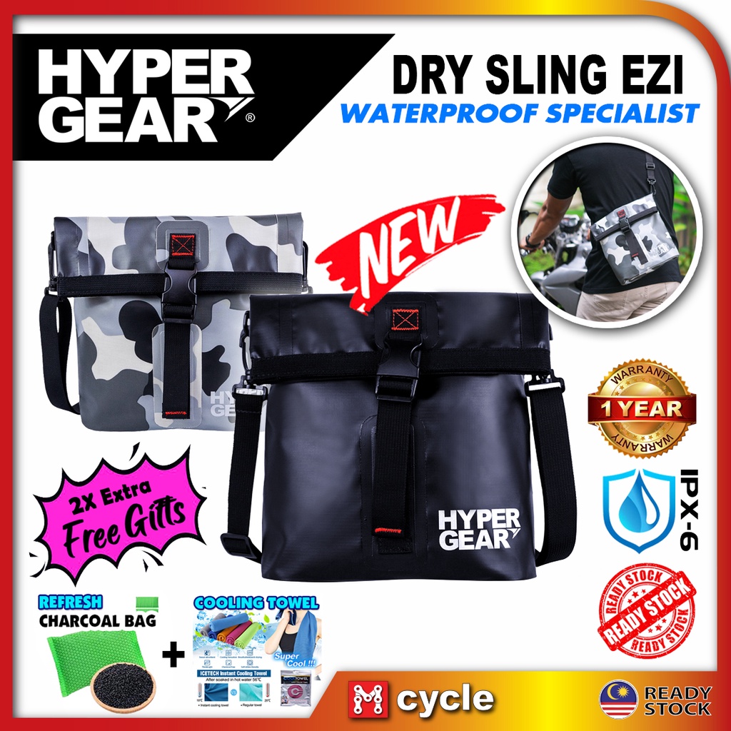 HYPERGEAR Dry Sling Ezi Black / Carmo Grey Alpha Outdoor Waterproof