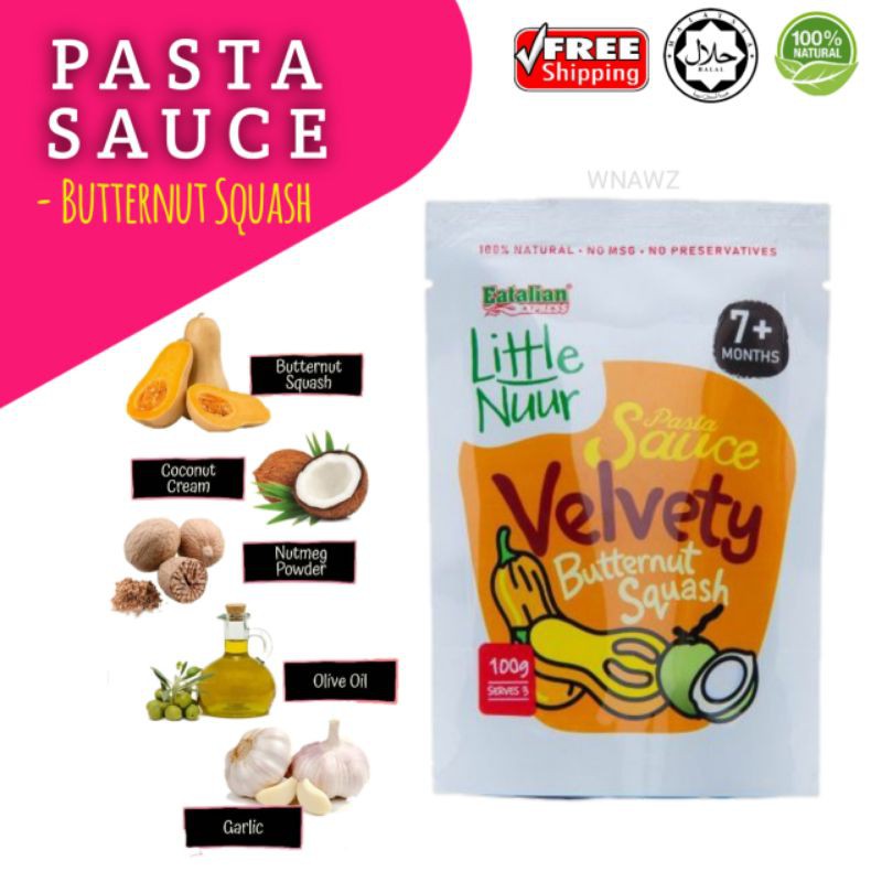 Eatalian Express x Little Nuur Baby Pasta Sauce Sos Pasta Natural