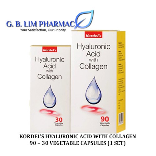 Kordel's Hyaluronic Acid With Collagen 90 + 30 VEGETABLE CAPSULES ONE