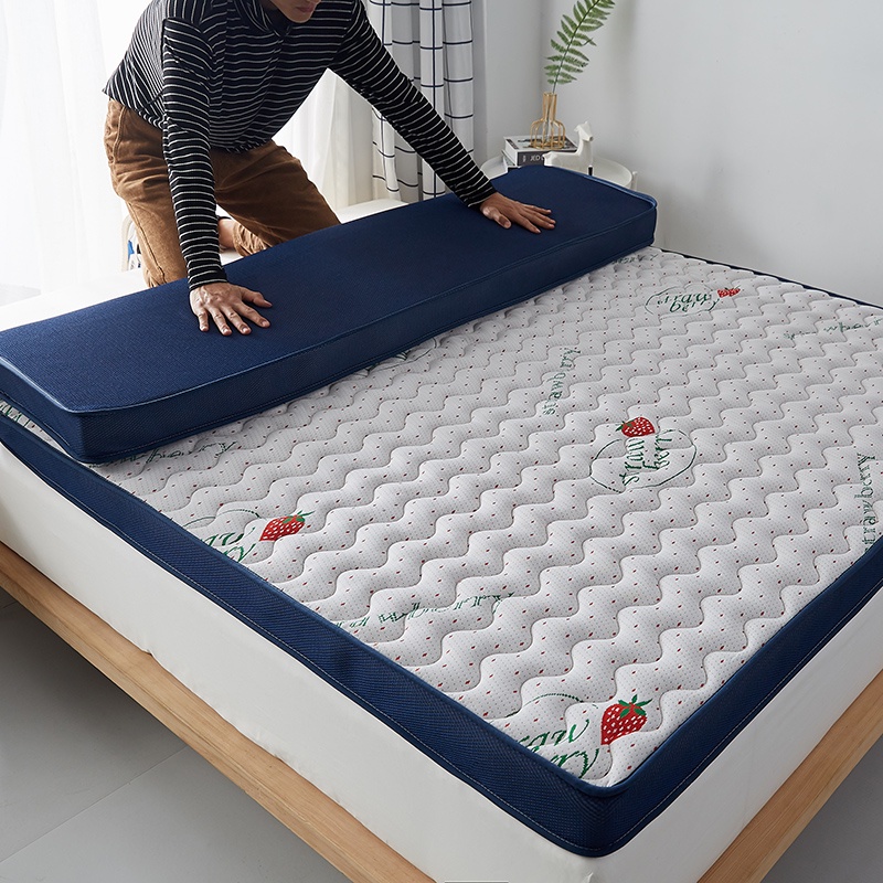 Mattress Queen 9CM Latex Mattress Topper King/Single Foldable Tatami Foam Mattress Ready Stock