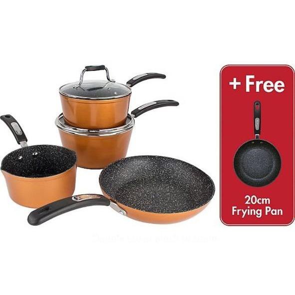 Scoville Neverstick 5 Piece Cookware & Pan Set Shopee Malaysia