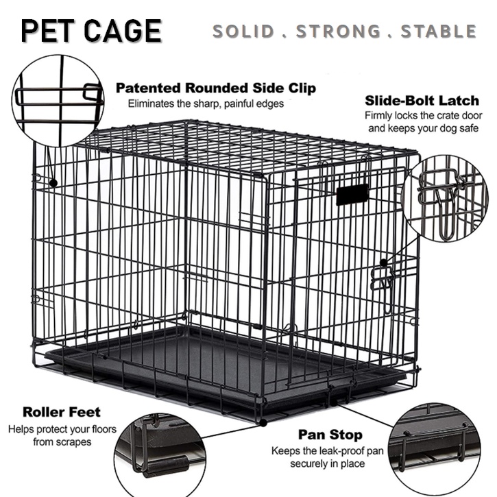 CG5 Pet Dog Cat Rabbit Cage Crate House Home / Rumah Haiwan Anjing Kucing Sangkar Shopee Malaysia
