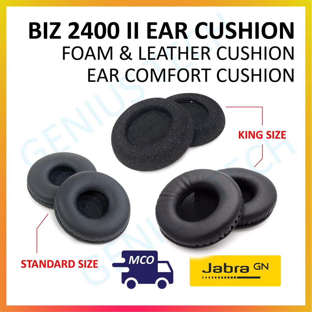Jabra Foam/Leather Ear Cushions for Jabra Biz 2400 Headset Shopee