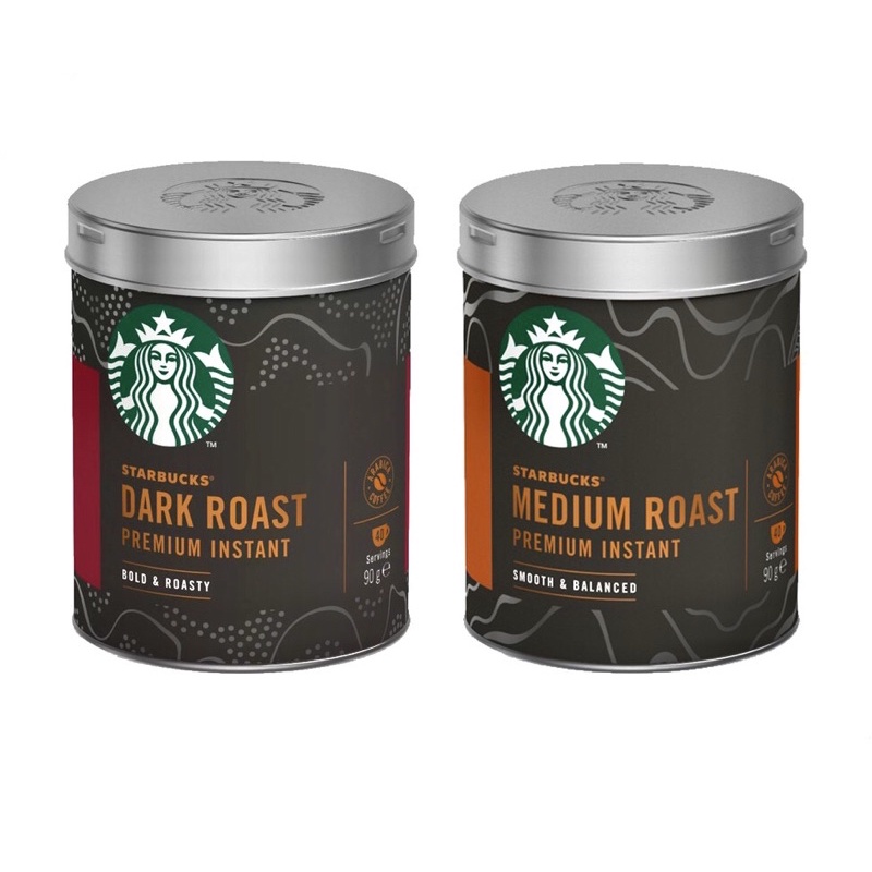 Starbucks Dark Roast/ Medium Roast Premium Instant Arabica Coffee 90g Shopee Malaysia