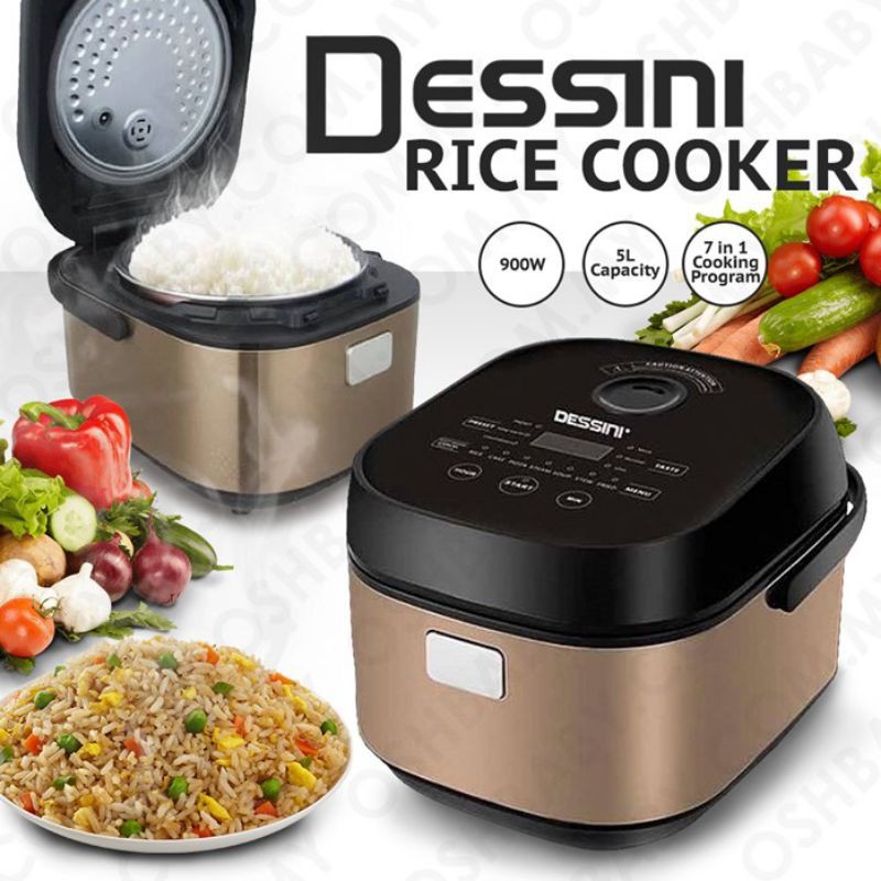 DESSINI RICE COOKER 5L 900W Shopee Malaysia