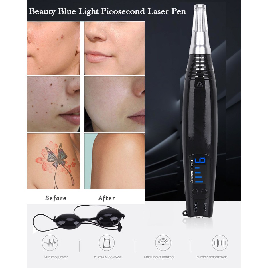 Skin Beauty Whiten Blue Picosecond Laser Pen Tattoo Scar Freckle