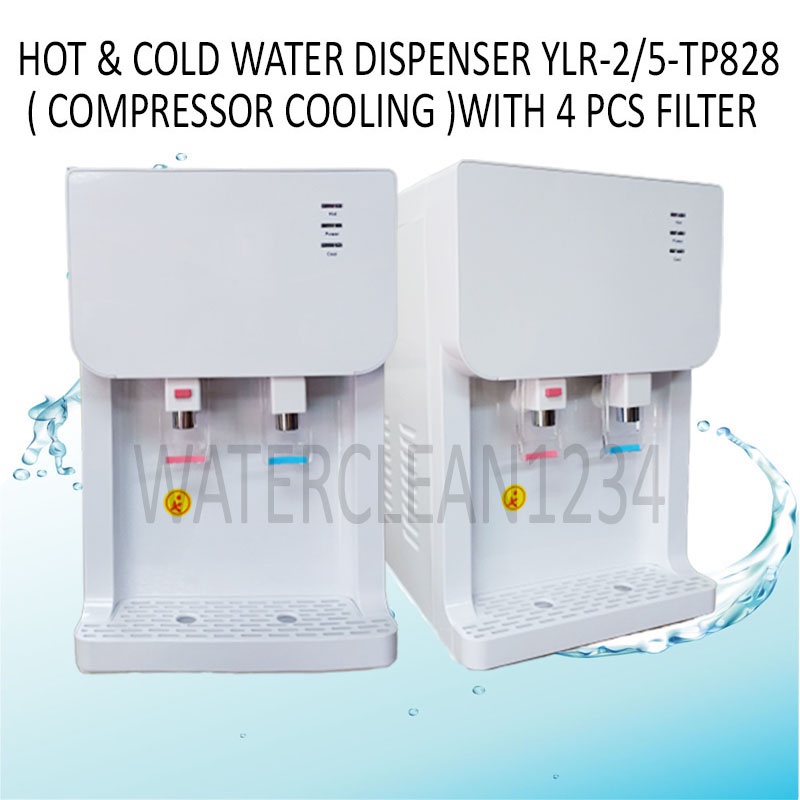 TP828 HOT & COLD (TABLE TOP) ALKALINE WATER DISPENSER WITH 4 PCS KOREA