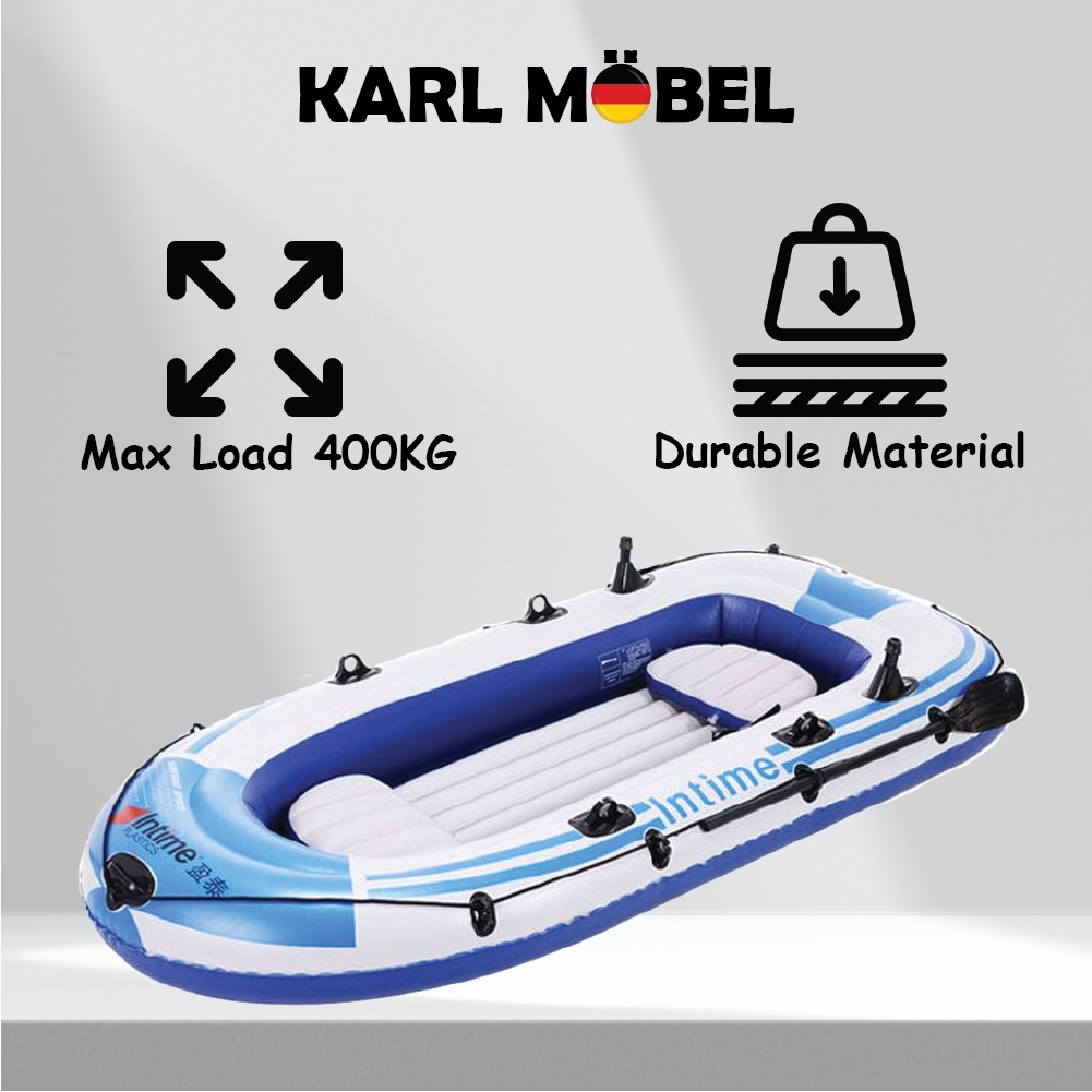 Inflatable Boat kayak fishing boat Intex 2 3 4 person bot angin kayak
