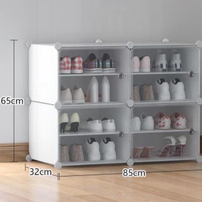 [OneHome] Shoe Storage Box Rack Organizer Shelf Cover Protect Dust Door