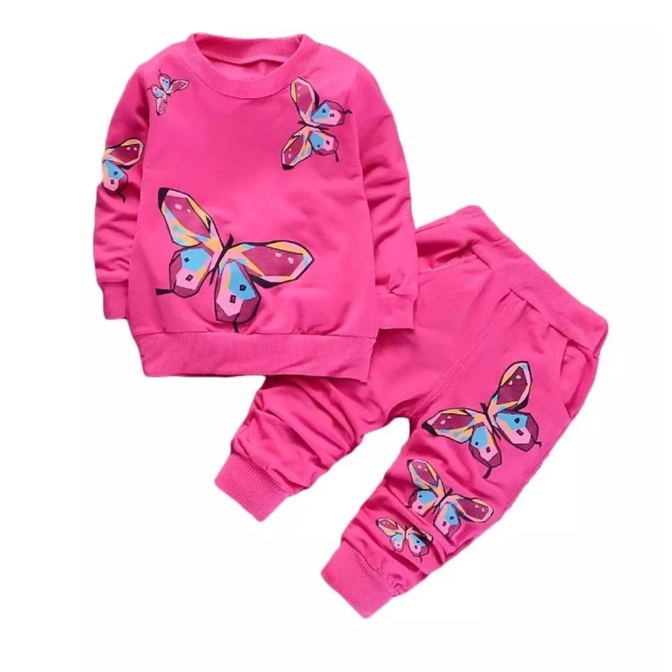 Children's Clothes Set Butterfly Joger For Girls Children's Suits 16