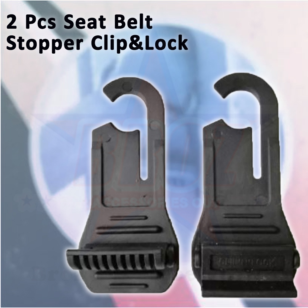 2Pcs Durable Universal Car Seat Belt Stopper Clip & Lock Safety