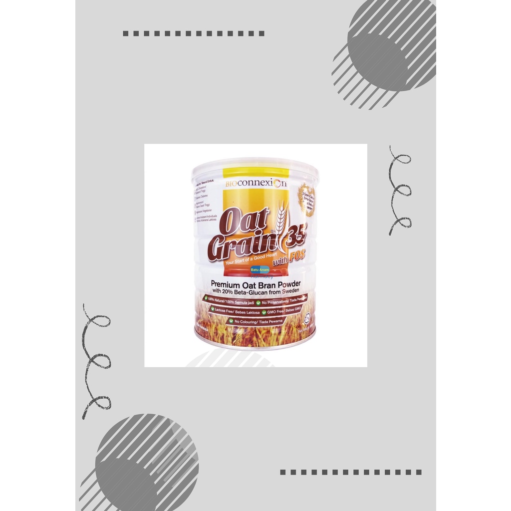 BIOCONNEXION OAT GRAIN 35 WITH FOS 500G Shopee Malaysia