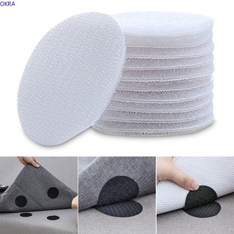 Doublesided Nonslip Velcro Sheet/Sofa Cover Fixing Sticker Seamless