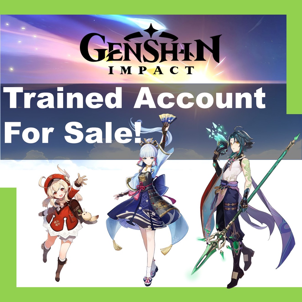 Genshin Impact Account For Sale! Trained Account High AR Shopee Malaysia