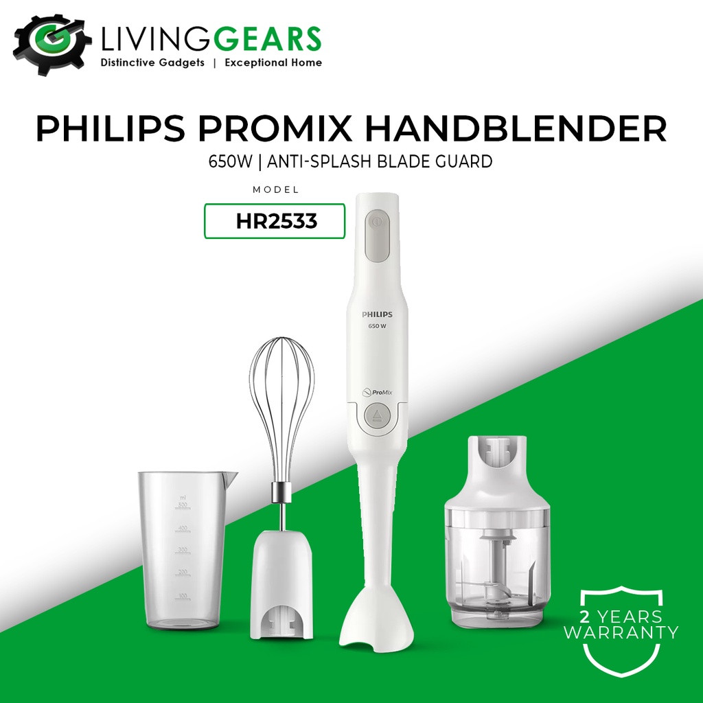 Philips Hand Blender Mixer ProMix Technology HR2533 / HR2535 / HR2520 / HR1608 / HR2531 / Tefal