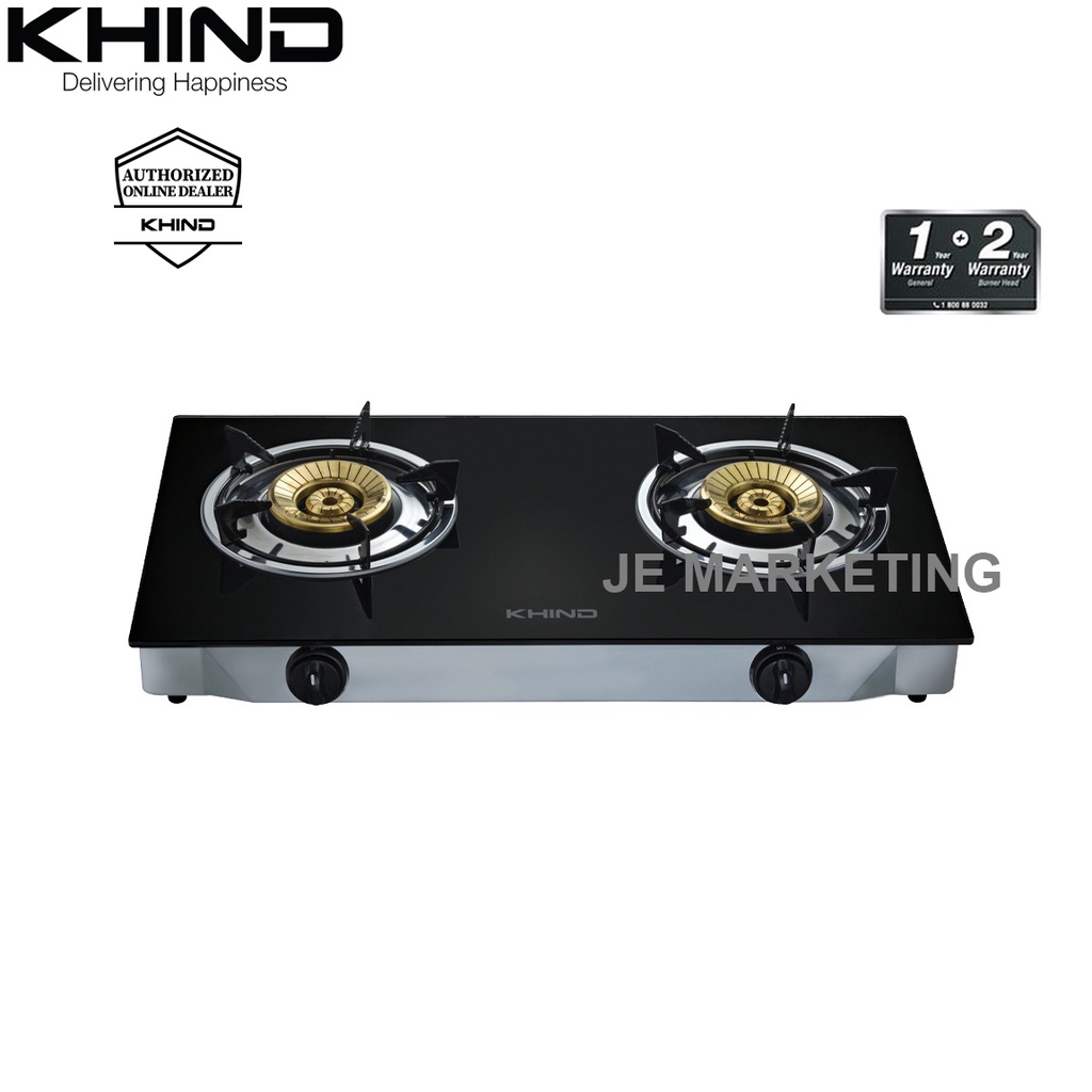 [FREE BUBBLE WRAP PACKING] KHIND GLASS TOP GAS COOKER GCG6311 Shopee