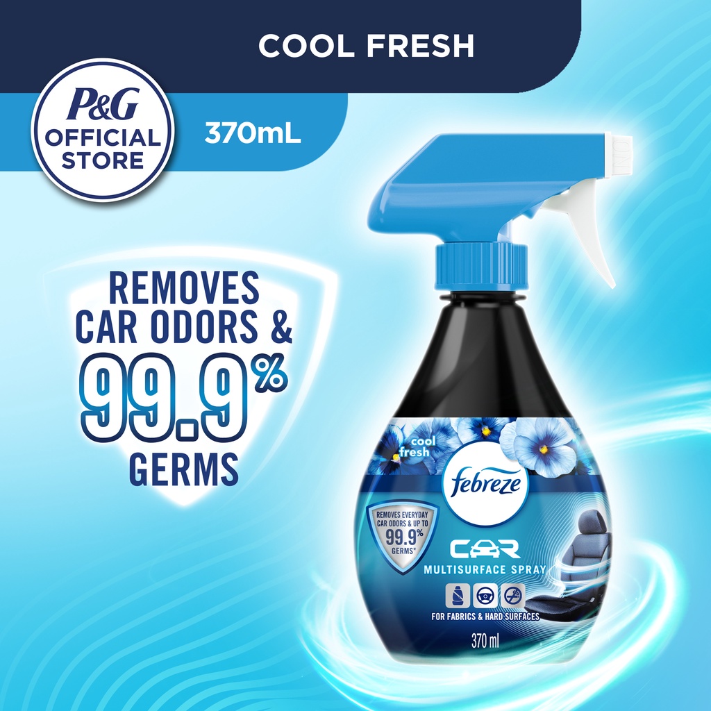 Febreze Car Multisurface Refresher Spray Cool Fresh (370 ml) Shopee