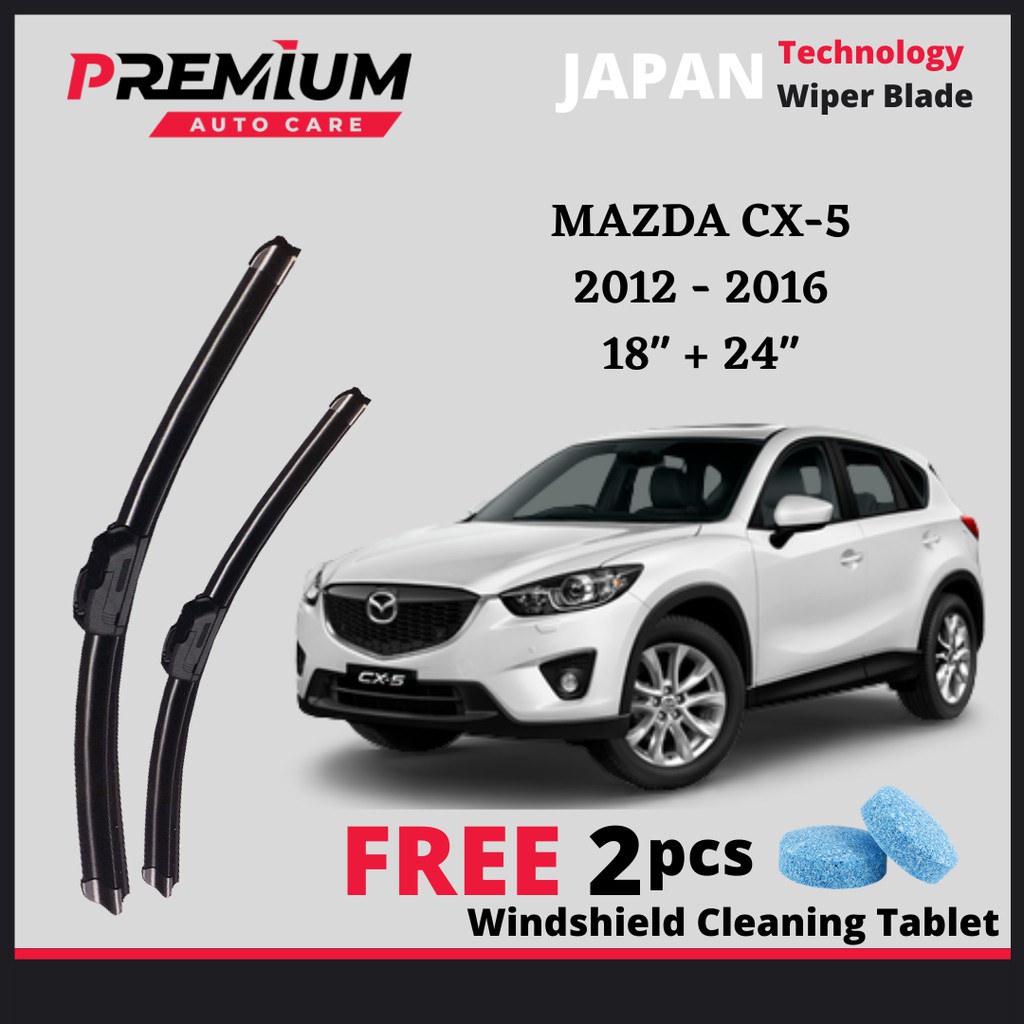 🔥 MAZDA CX5 CX-5 [2012-2016] PREMIUM RUBBER JAPAN TECHNOLOGY WIPER