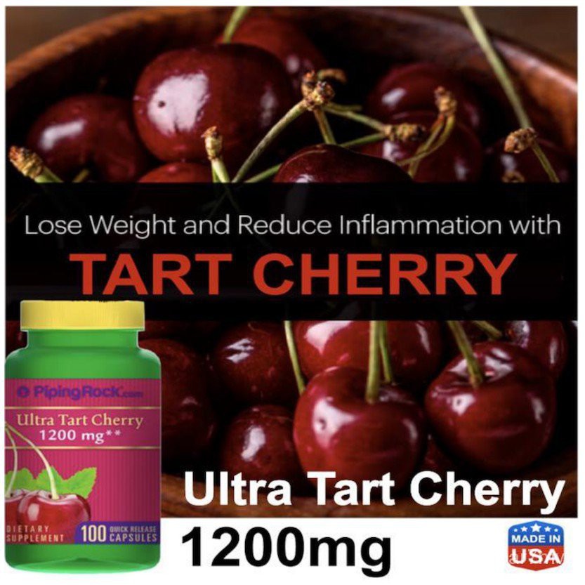 【READY STOCK)】Ready Stocks, Tart Cherry 1200mg, 100 / 200 Caps, AntiInflammatory, Antioxident
