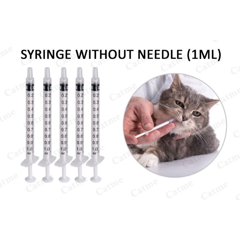 🔥DISPOSABLE SYRINGE FOR CATS 1ML ONLY FOR RM 0.80!🔥 Shopee Malaysia