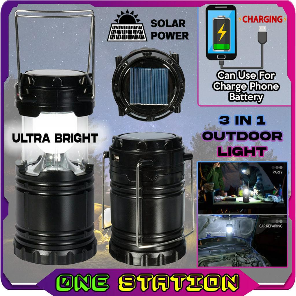 SH5800T Rechargeable 3 in 1 Solar Ultra Bright 6 LED Camping Tent