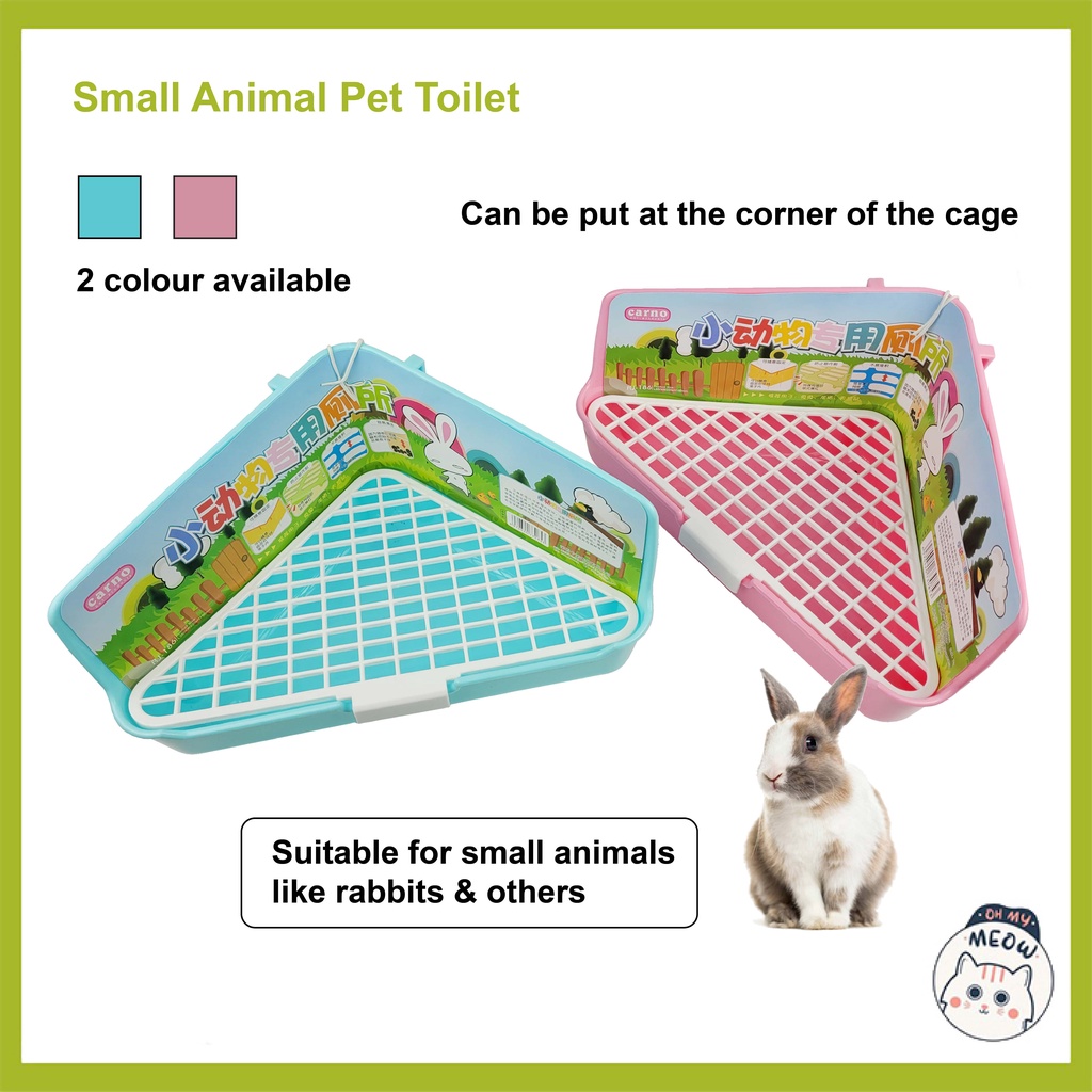 Pet Toilet Litter Tray Potty Trainer Fixable Cage Tray Litter Box For
