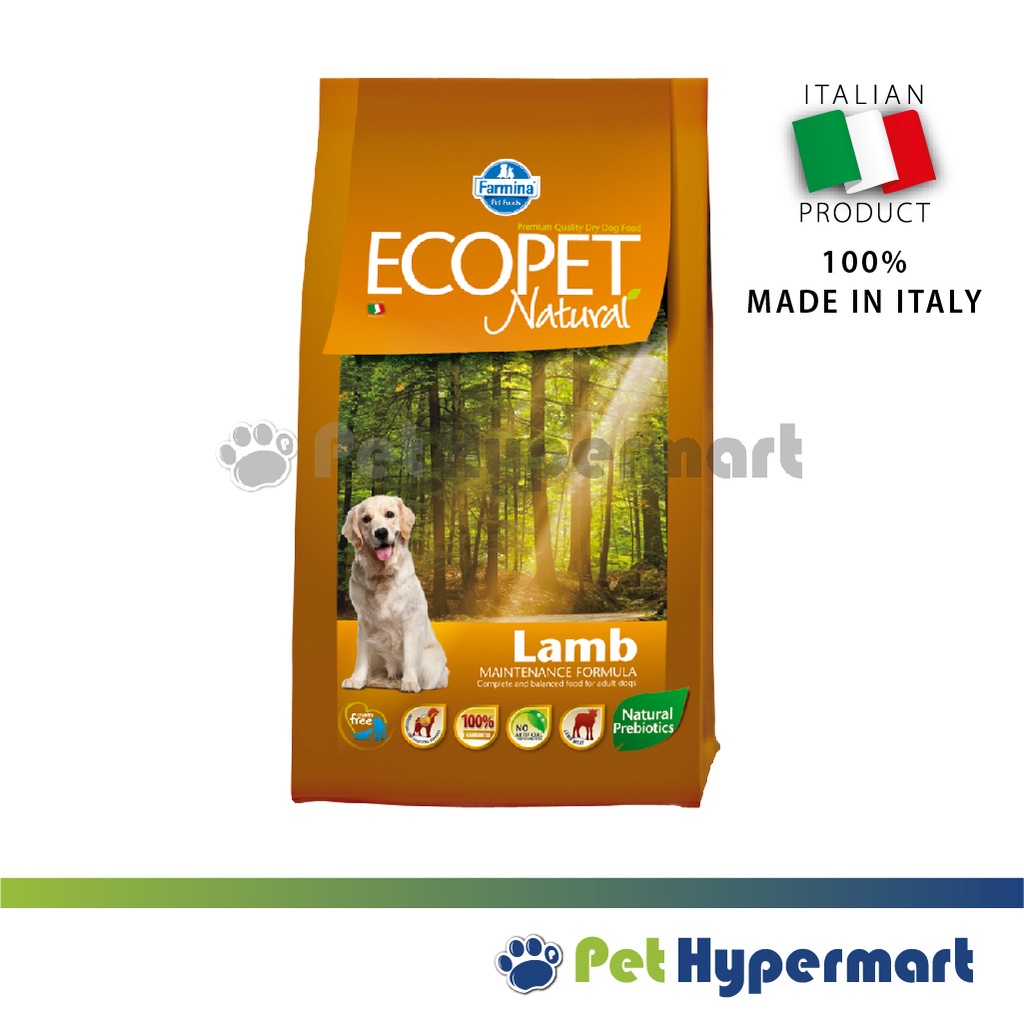 Farmina E.Natural Ecopet Dry Dog Formula 2.5kg 12kg (Made in Italy