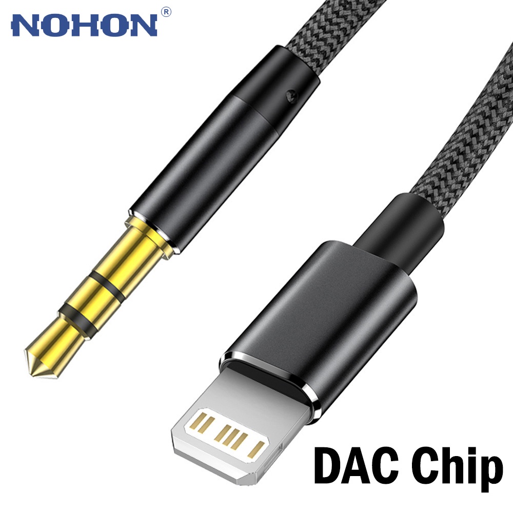 DAC Adapter For Lighting to 3.5mm Jack AUX Cable iPhone 13 12 11 Pro