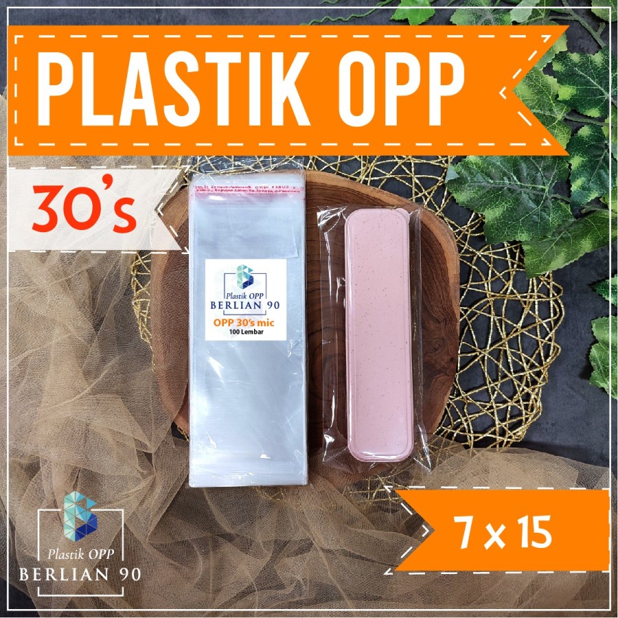 Plastic OPP Glue 7x15 cm 30s Micron Plastic OPP Thick Contents 100 PCS