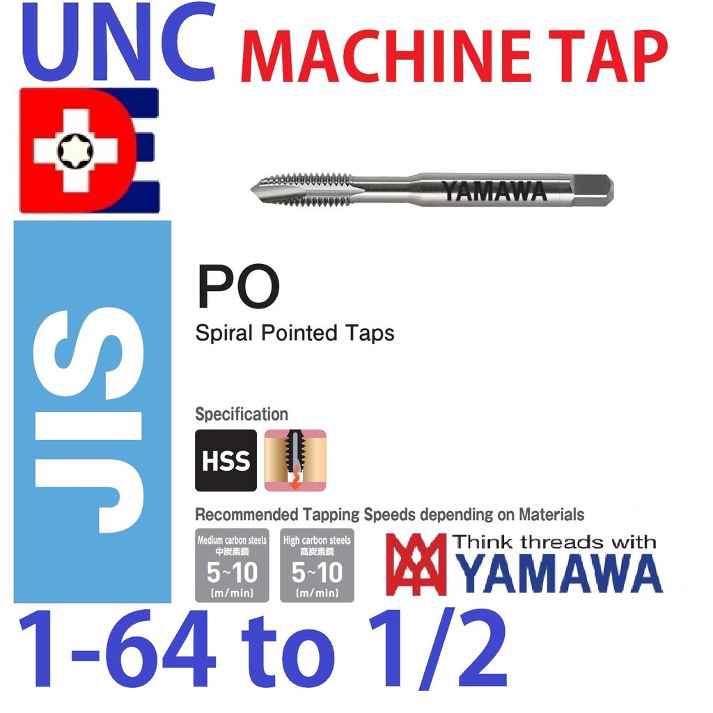UNC Yamawa machine tap cut tap thread tap though hole tap [164 256 4