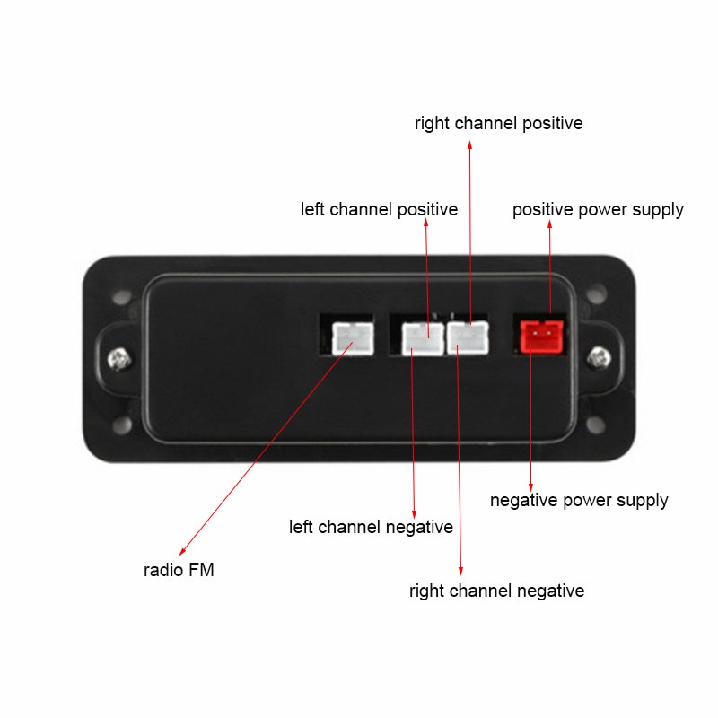 2X3W Amplifier Bluetooth 5.0 MP3 Player WMA Decoder Board Car Speaker
