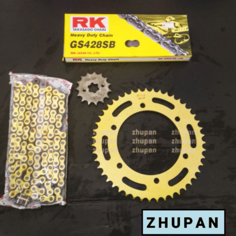 RK YAMAHA R15 V3 Sprocket Chain Kit Set Rantai RKM ORING RK Shopee