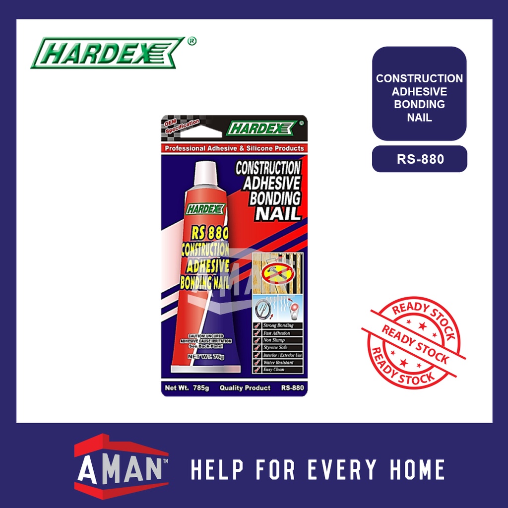 HARDEX RS880 Construction Adhesive Bonding Nail 785g Shopee Malaysia