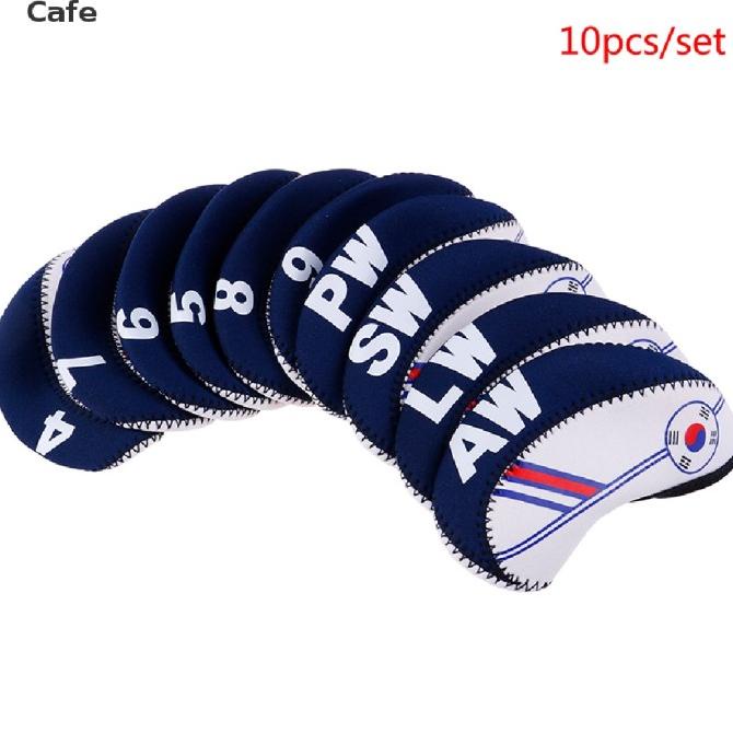 Cfid 10Pcs/Set Golf Club Iron Head Covers Iron Headcovers Neoprene Golf