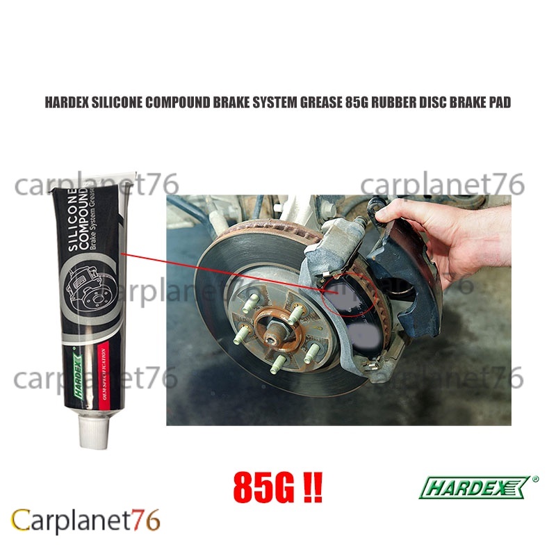 HARDEX HSG100WB SILICONE COMPOUND BRAKE SYSTEM GREASE 85G RUBBER