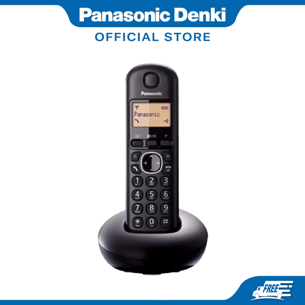 PANASONIC TGB210 Cordless Phone Alarm Clock with Handset Locator & Long