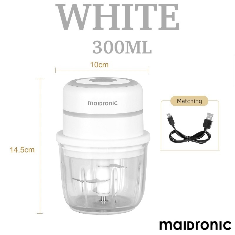 Aicook x Maidronic 300ml Wireless Glass Electric Chopper Meat Grinder