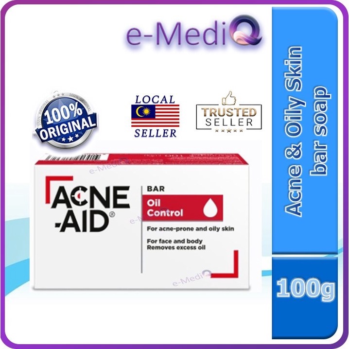 ACNEAID Facial Bar Soap [Acne Pimple & Oily Skin] 100g (Exp Apr/2024