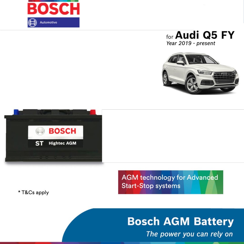 Bosch ST Hightec AGM LN5 / DIN92 Battery for Audi Q5 FY (12month warranty) Shopee Malaysia