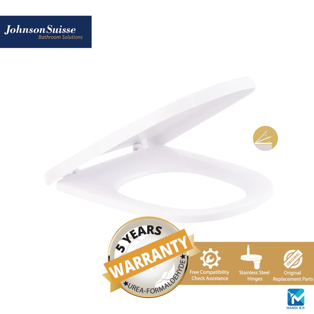Johnson Suisse Modena (UF) Soft Close Seat & Cover / Bathroom / Toilet Cover / Water Closet