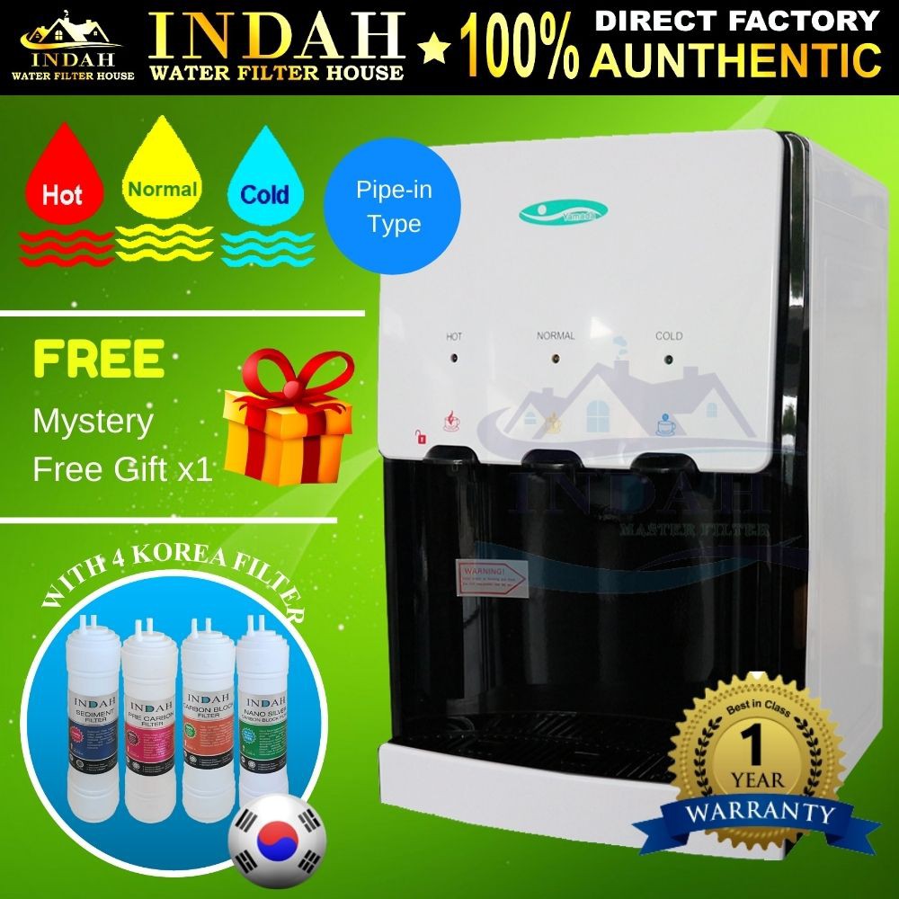 Yamada Water Dispenser Hot Normal Cold Model 38922 With 4 Patented
