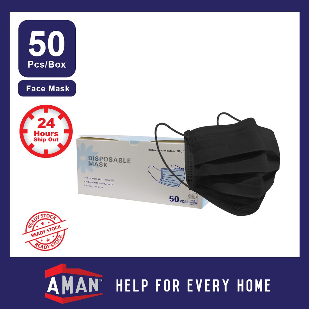 mask mask 3ply essential mask 3 Ply Face Mask Disposable with Ear Loop