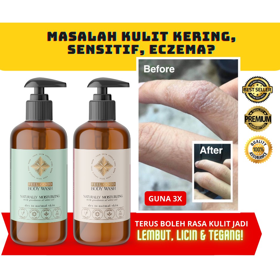 [𝐄𝐅𝐅𝐄𝐂𝐓𝐈𝐕𝐄] Sabun Mandian 𝐄𝐤𝐳𝐞𝐦𝐚/Eczema Shower Gel 500g Utk Masalah