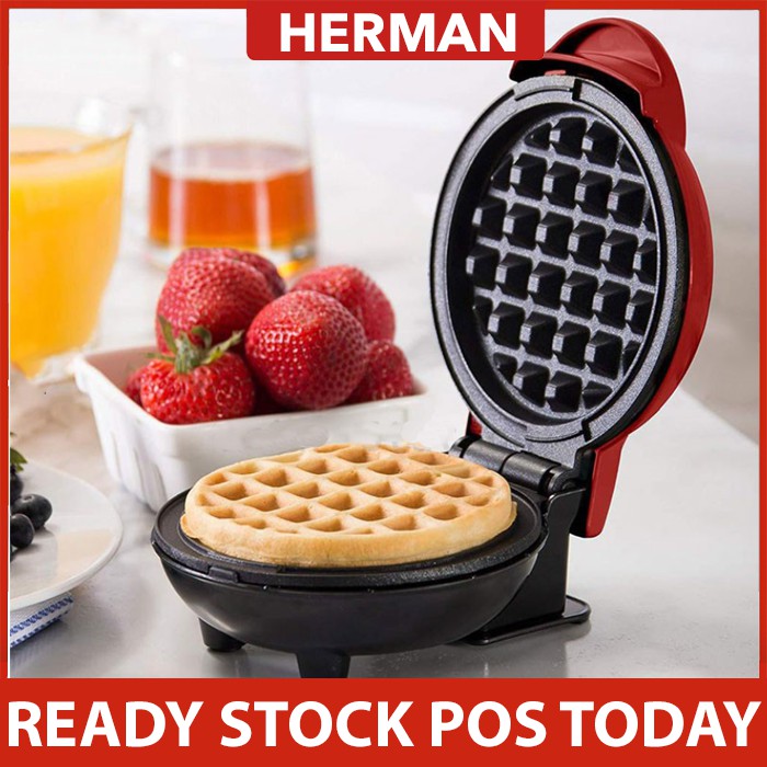 HERMAN😍 Electric Waffles Maker Bubble Egg Cake Oven Breakfast Waffle