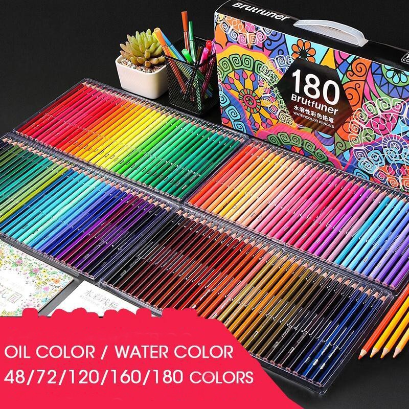 48/72/120/160/180 Brutfuner Oil Color Pencils Color Pencil Set
