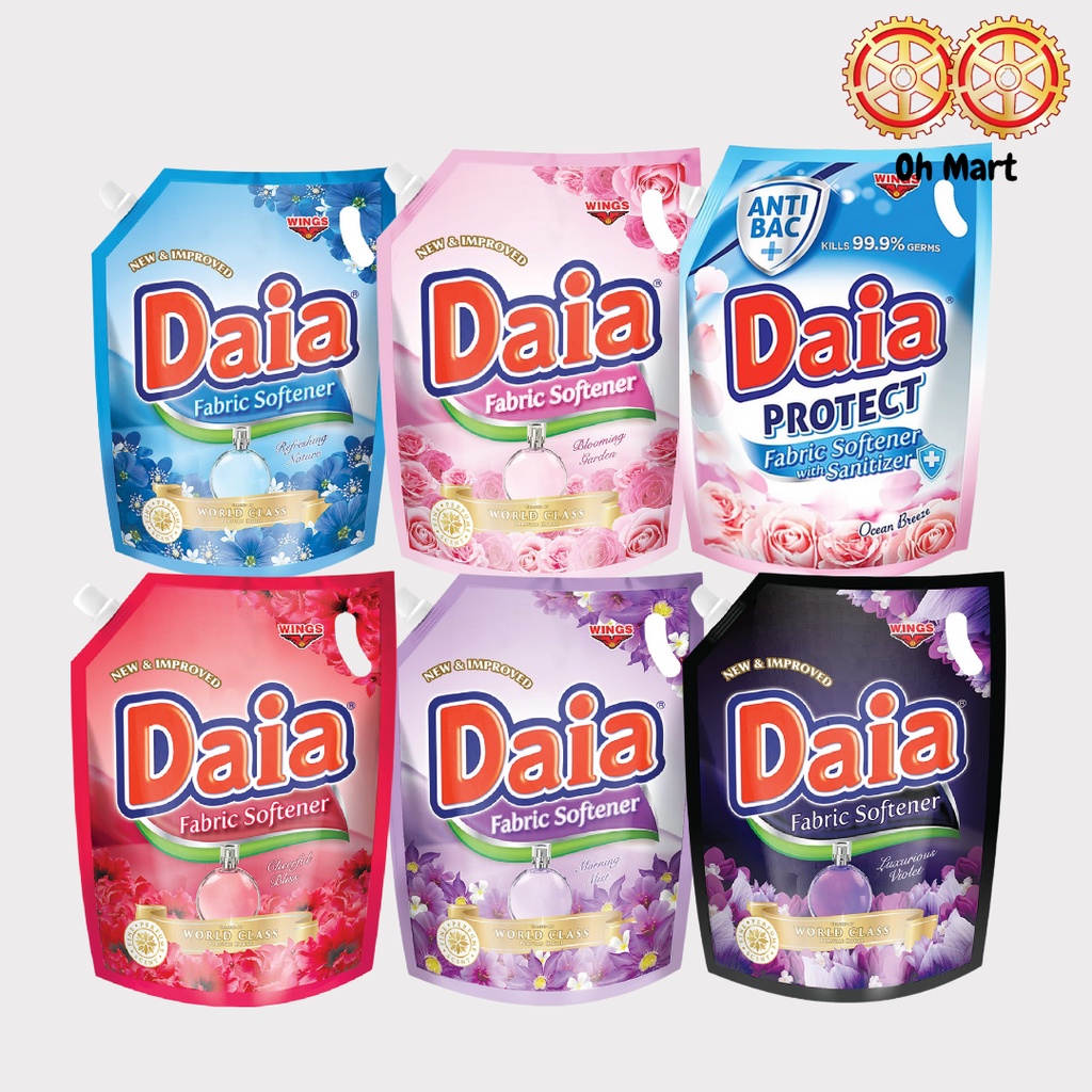 Daia Fabric Softener Refill Pack Assorted Fragrance 1.4/1.8 Litre Shopee Malaysia