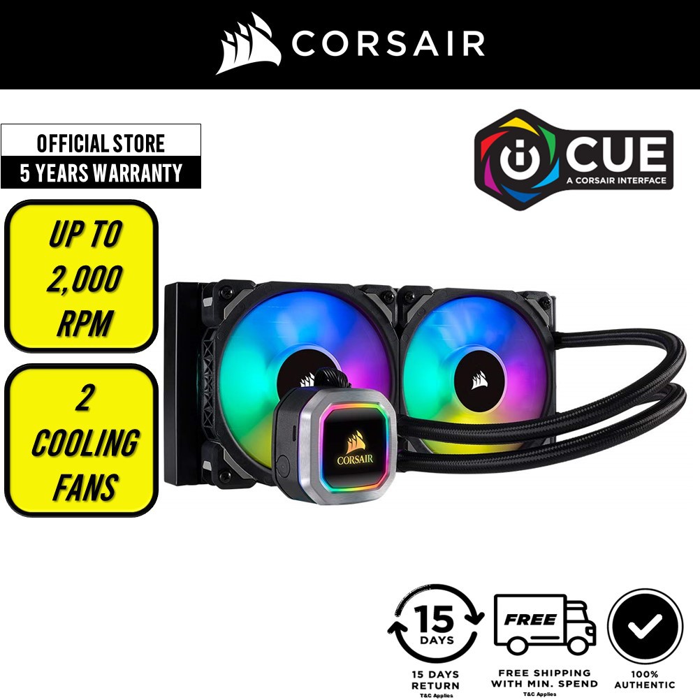 Corsair Hydro Series H115i RGB Platinum (280mm) Liquid CPU Cooler CW