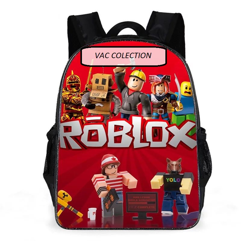 Vacprojects roblok Character Boys BackpackJunior High School Bag For
